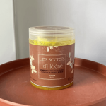 Gommage Curcuma & Orange – soin exfoliant naturel illuminateur pour peau éclatante.